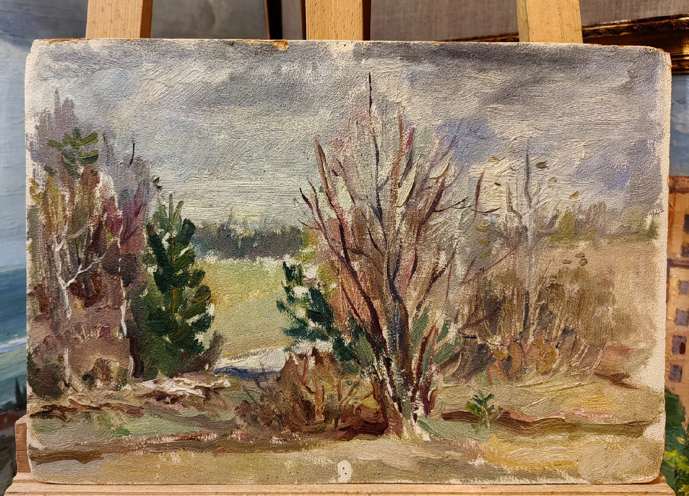 Ершов Игорь Александрович. Весенний пейзаж.