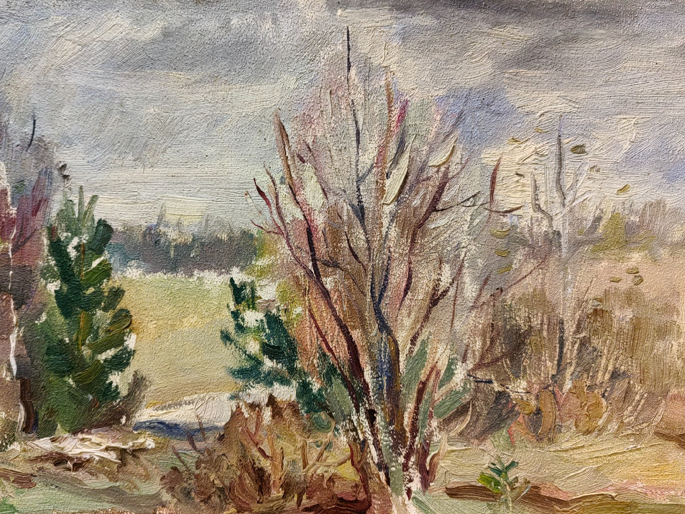 Ершов Игорь Александрович. Весенний пейзаж.