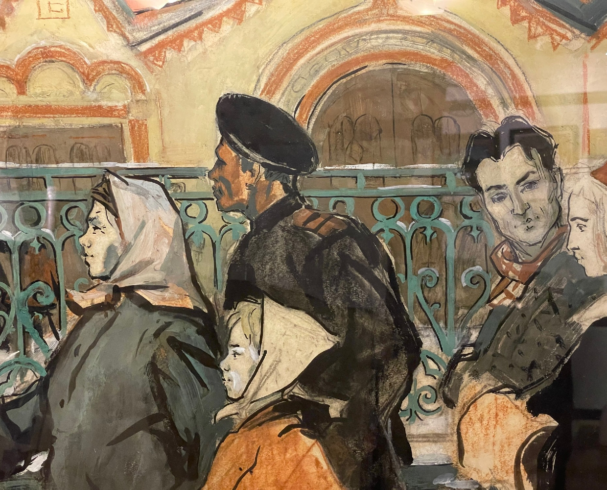 Сафохин Анатолий Иванович. У Третьяковской Галереи.