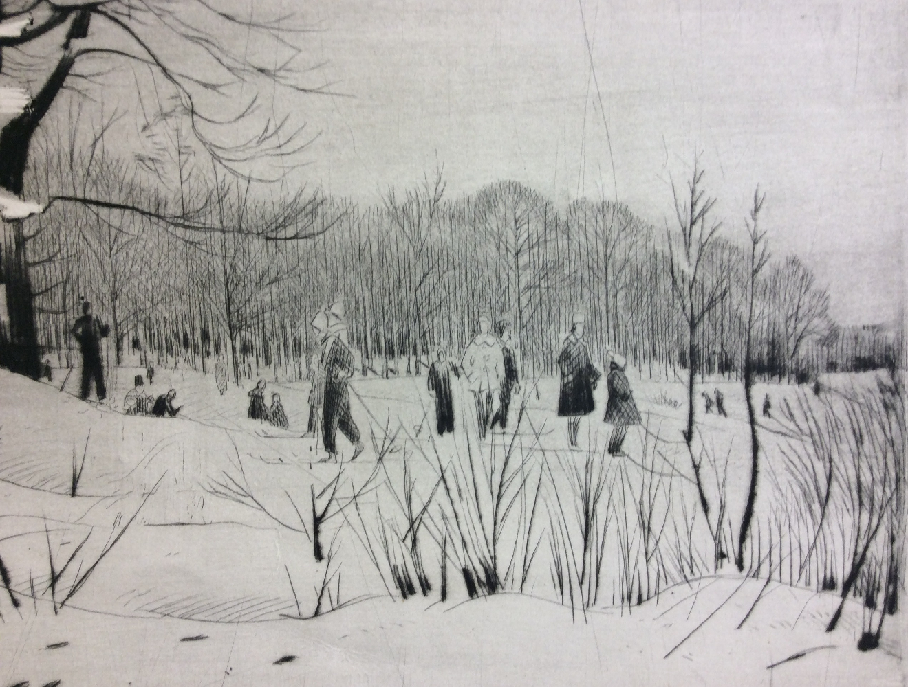 Красковский Сергей Семенович. Зимний день в Подмосковье.