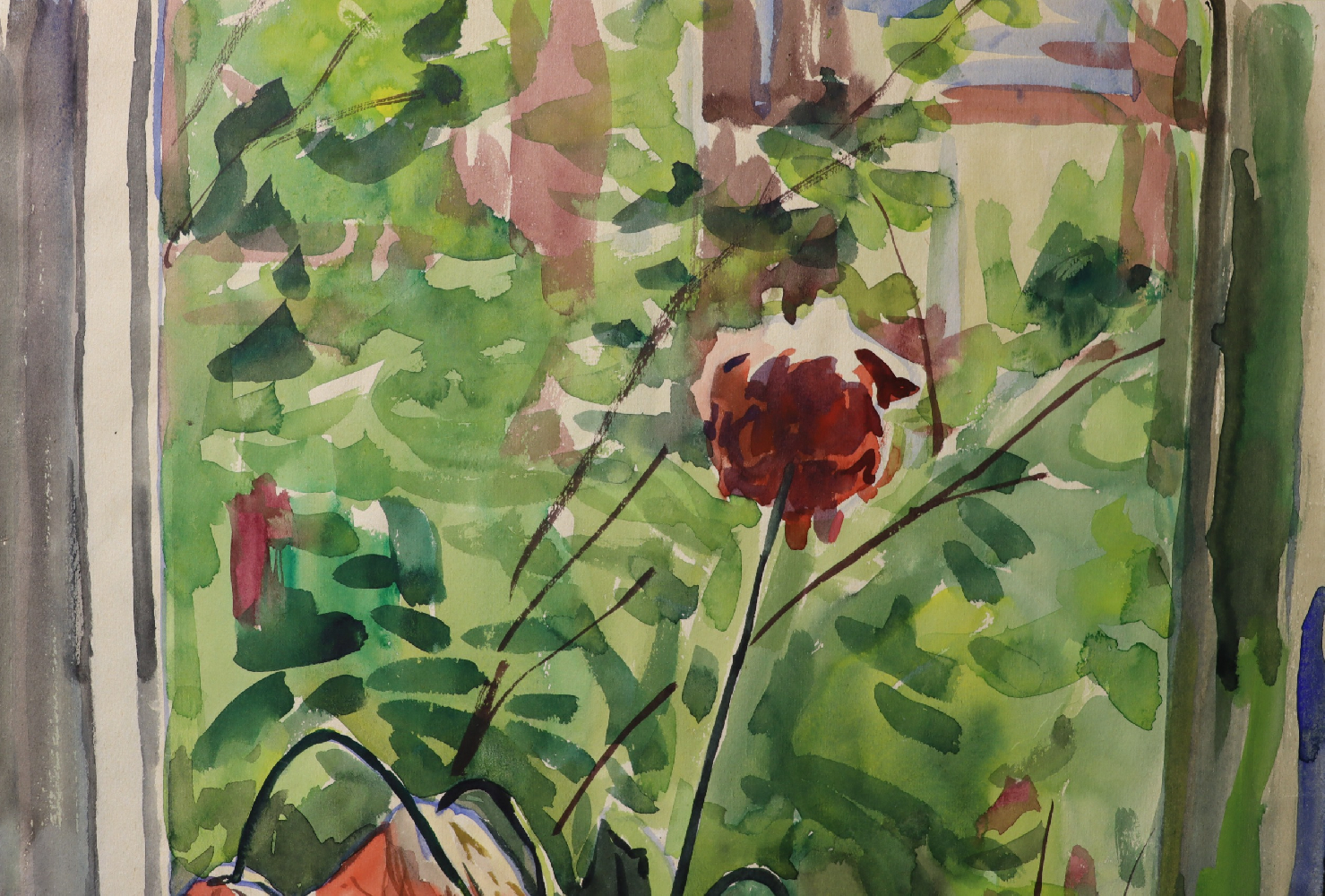 Красковский Сергей Семенович. Маки на окне