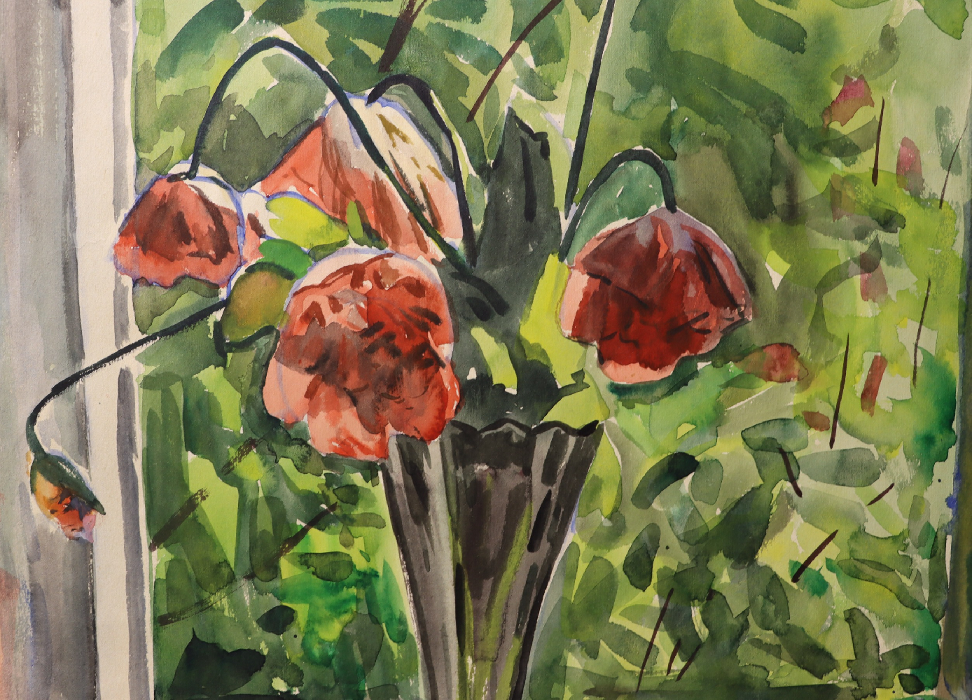 Красковский Сергей Семенович. Маки на окне