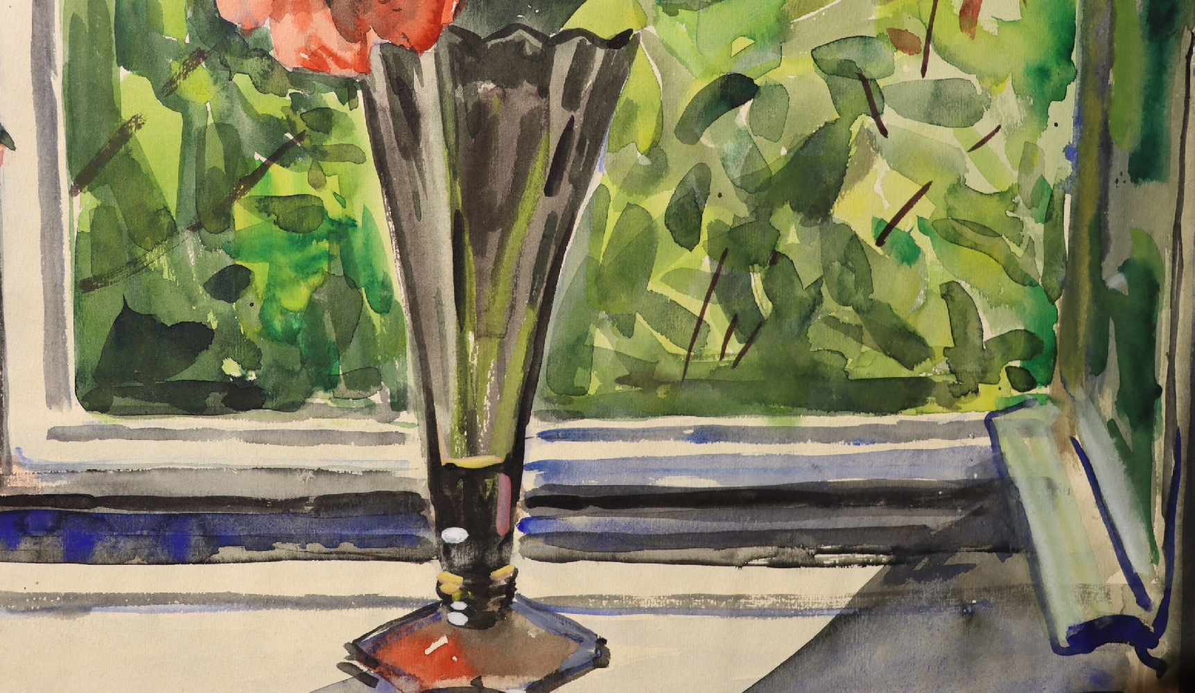 Красковский Сергей Семенович. Маки на окне