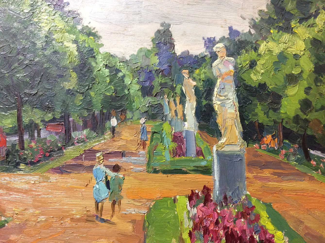 Скорубская Нина Васильевна. Прогулка в парке.