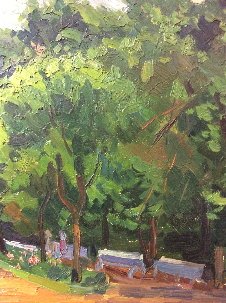 Скорубская Нина Васильевна. Прогулка в парке.