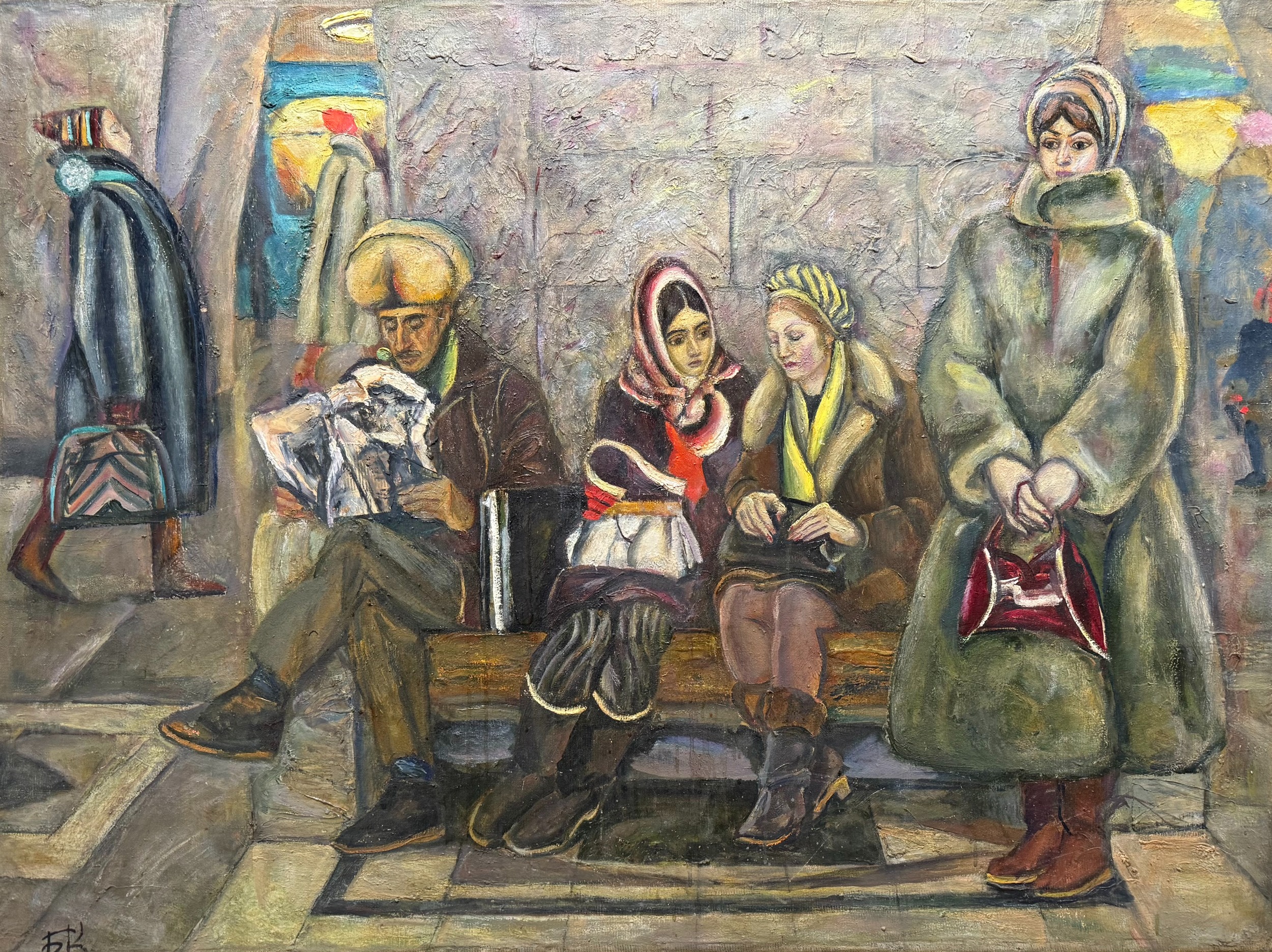 Коржевский Борис Георгиевич. В метро. Ждут поезда