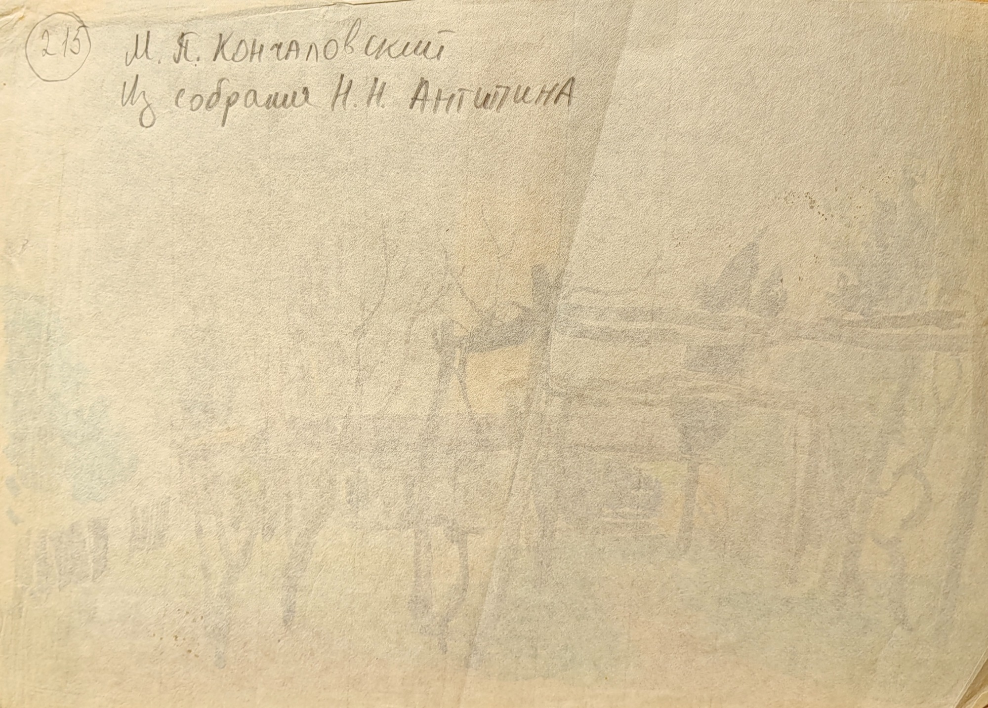 Оборот. Кончаловский Михаил Петрович. Пейзаж. 215