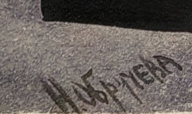 Подпись. Обручева Нина Николаевна. Городской пейзаж