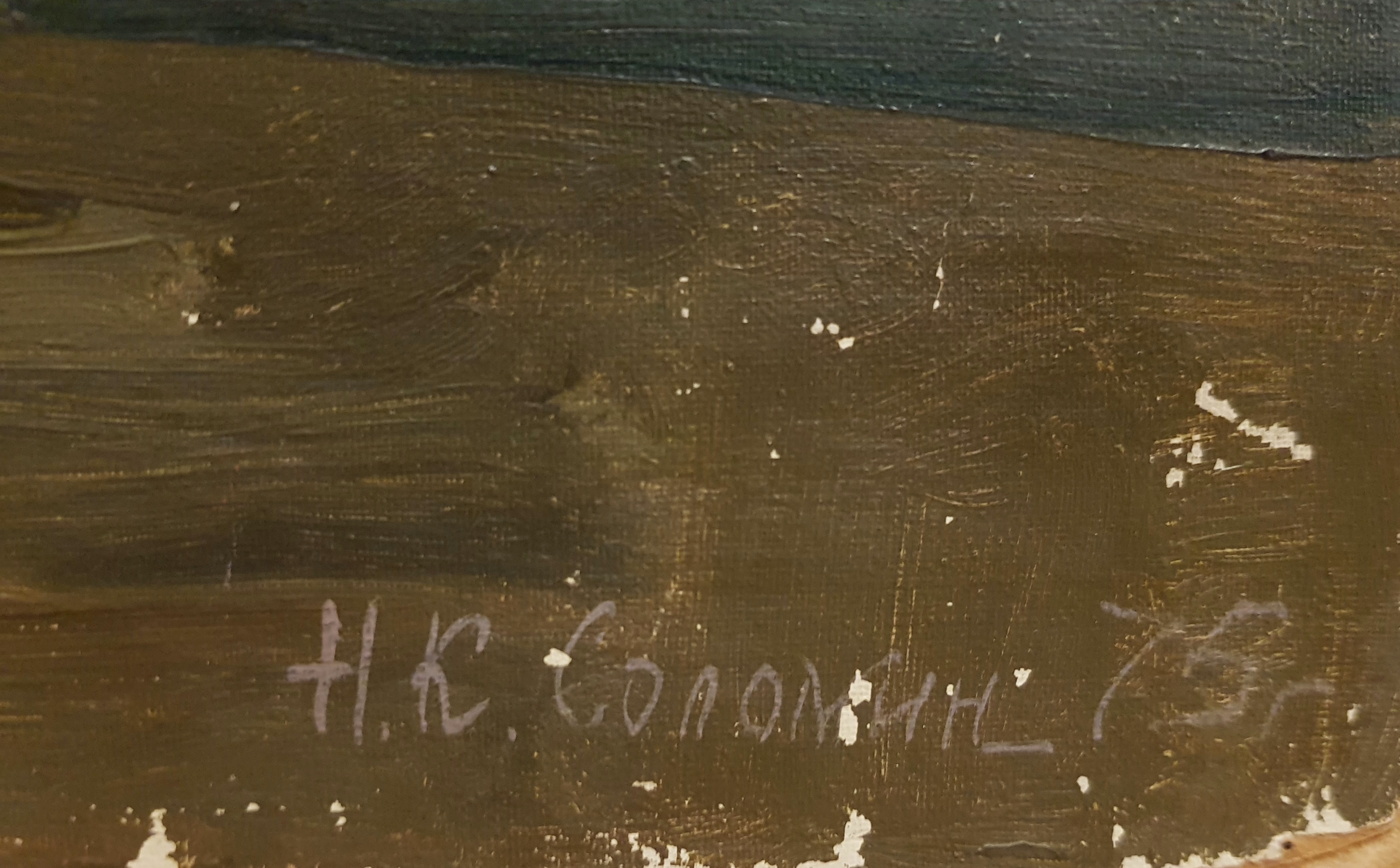 Подпись. Соломин Николай Константинович. Этюд. Литейный цех