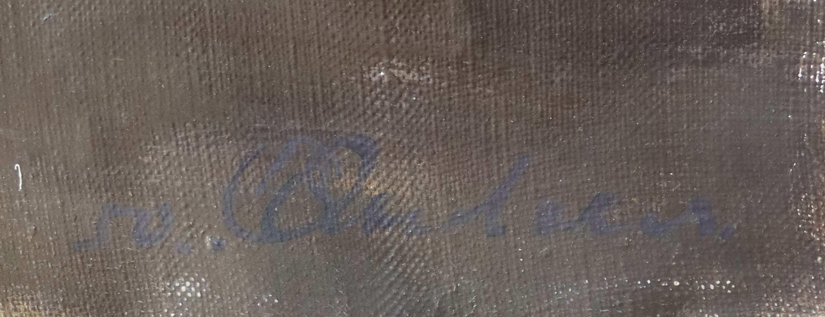 Подпись. Яновская Ольга Дмитриевна. Девушка в национальном прибалтийском костюме